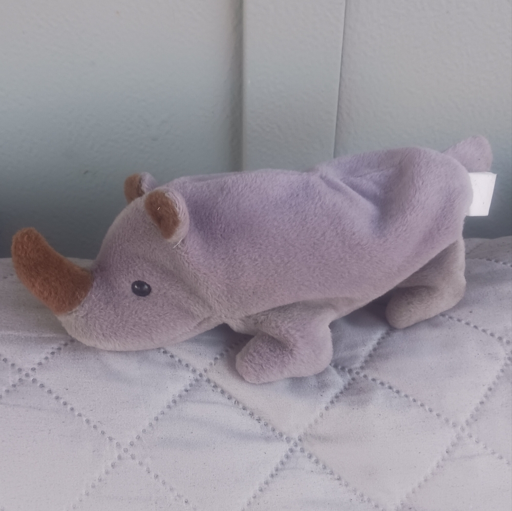 Ty Gray Stuffed Animal Plush Toy